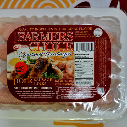 Pork sausage 8pcs - spicy mild